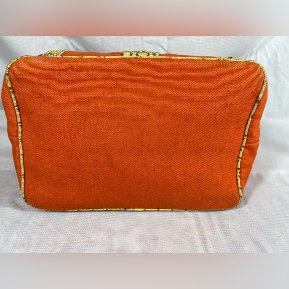 Dolce & Gabbana Snakeskin and canvas tote VGUC - Picture 7 of 15